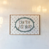 Sentiments I by Anne Tavoletti. shown as a paper print in a natural frame. Available as a archival giclee rolled canvas, fine art paper, or poster print. SKU 87594i.