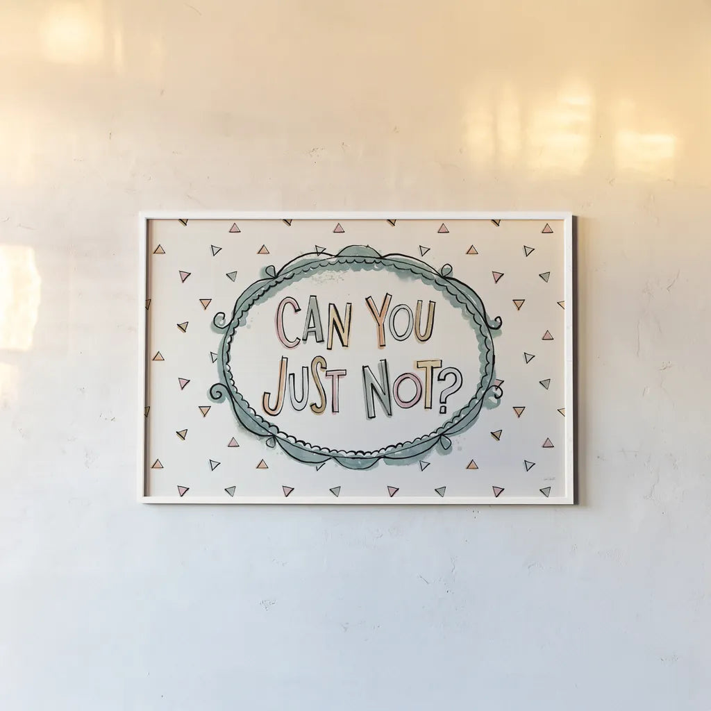 Sentiments I by Anne Tavoletti. shown as a paper print in a white frame. Available as a archival giclee rolled canvas, fine art paper, or poster print. SKU 87594i.