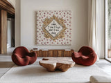Sentiments II by Anne Tavoletti. Shown as extra-large giant wall art in a modern living room. Available as an archival giclee rolled canvas, fine art paper, or poster print. SKU 87595a.