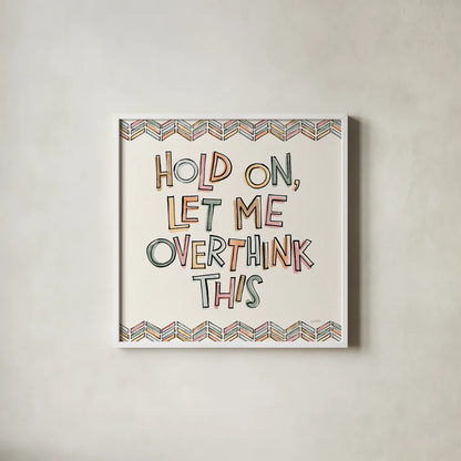 Sentiments III by Anne Tavoletti. Shown in a crisp white glass frame for a clean and minimalist style. Available as an archival giclee rolled canvas, fine art paper, or poster print. SKU 87596a.