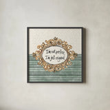 Sentiments IV by Anne Tavoletti. Shown in a sleek black glass frame for a contemporary gallery look. Available as an archival giclee rolled canvas, fine art paper, or poster print. SKU 87597a.
