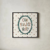 Sentiments V by Anne Tavoletti. Shown in a sleek black glass frame for a contemporary gallery look. Available as an archival giclee rolled canvas, fine art paper, or poster print. SKU 87598a.