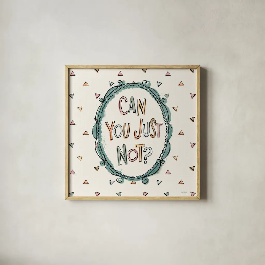 Sentiments V by Anne Tavoletti. Shown in a natural wood glass frame for a timeless modern aesthetic. Available as an archival giclee rolled canvas, fine art paper, or poster print. SKU 87598a.