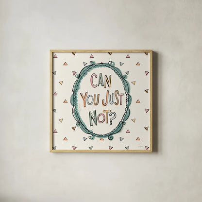 Sentiments V by Anne Tavoletti. Shown in a natural wood glass frame for a timeless modern aesthetic. Available as an archival giclee rolled canvas, fine art paper, or poster print. SKU 87598a.