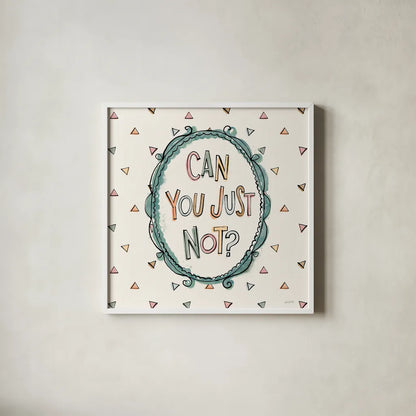 Sentiments V by Anne Tavoletti. Shown in a crisp white glass frame for a clean and minimalist style. Available as an archival giclee rolled canvas, fine art paper, or poster print. SKU 87598a.