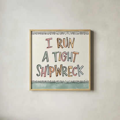 Sentiments VI by Anne Tavoletti. Shown in a natural wood glass frame for a timeless modern aesthetic. Available as an archival giclee rolled canvas, fine art paper, or poster print. SKU 87599a.