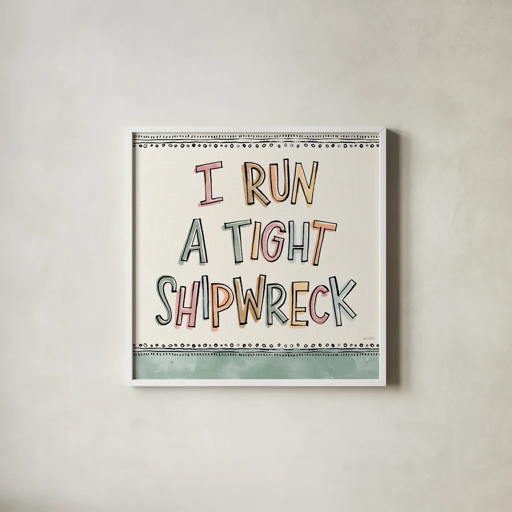 Sentiments VI by Anne Tavoletti. Shown in a crisp white glass frame for a clean and minimalist style. Available as an archival giclee rolled canvas, fine art paper, or poster print. SKU 87599a.