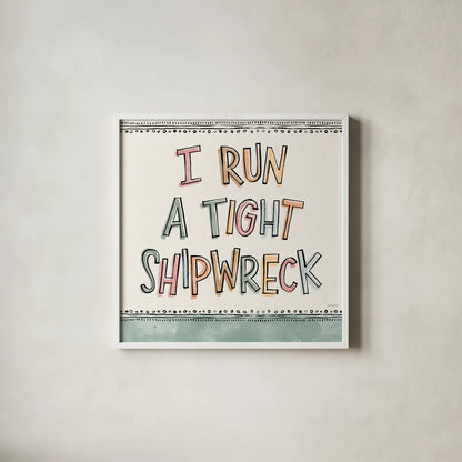 Sentiments VI by Anne Tavoletti. Shown in a crisp white glass frame for a clean and minimalist style. Available as an archival giclee rolled canvas, fine art paper, or poster print. SKU 87599a.