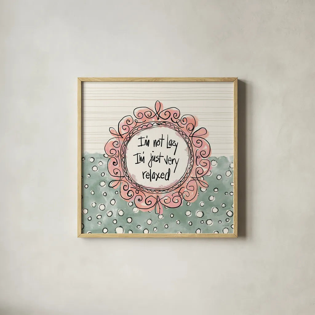 Sentiments VII by Anne Tavoletti. Shown in a natural wood glass frame for a timeless modern aesthetic. Available as an archival giclee rolled canvas, fine art paper, or poster print. SKU 87600a.