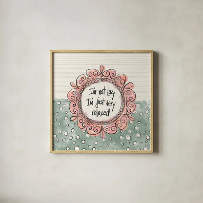 Sentiments VII by Anne Tavoletti. Shown in a natural wood glass frame for a timeless modern aesthetic. Available as an archival giclee rolled canvas, fine art paper, or poster print. SKU 87600a.