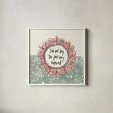 Sentiments VII by Anne Tavoletti. Shown in a crisp white glass frame for a clean and minimalist style. Available as an archival giclee rolled canvas, fine art paper, or poster print. SKU 87600a.