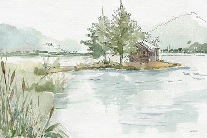 Serene Lake II by Anne Tavoletti. SKU 72231i. Archival Giclee Fine art print for wall decor.