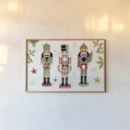 Signs of the Season I by Anne Tavoletti. shown as a paper print in a natural frame. Available as a archival giclee rolled canvas, fine art paper, or poster print. SKU 83059i.