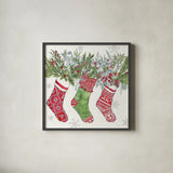 Signs of the Season IV by Anne Tavoletti. Shown in a sleek black glass frame for a contemporary gallery look. Available as an archival giclee rolled canvas, fine art paper, or poster print. SKU 83062a.