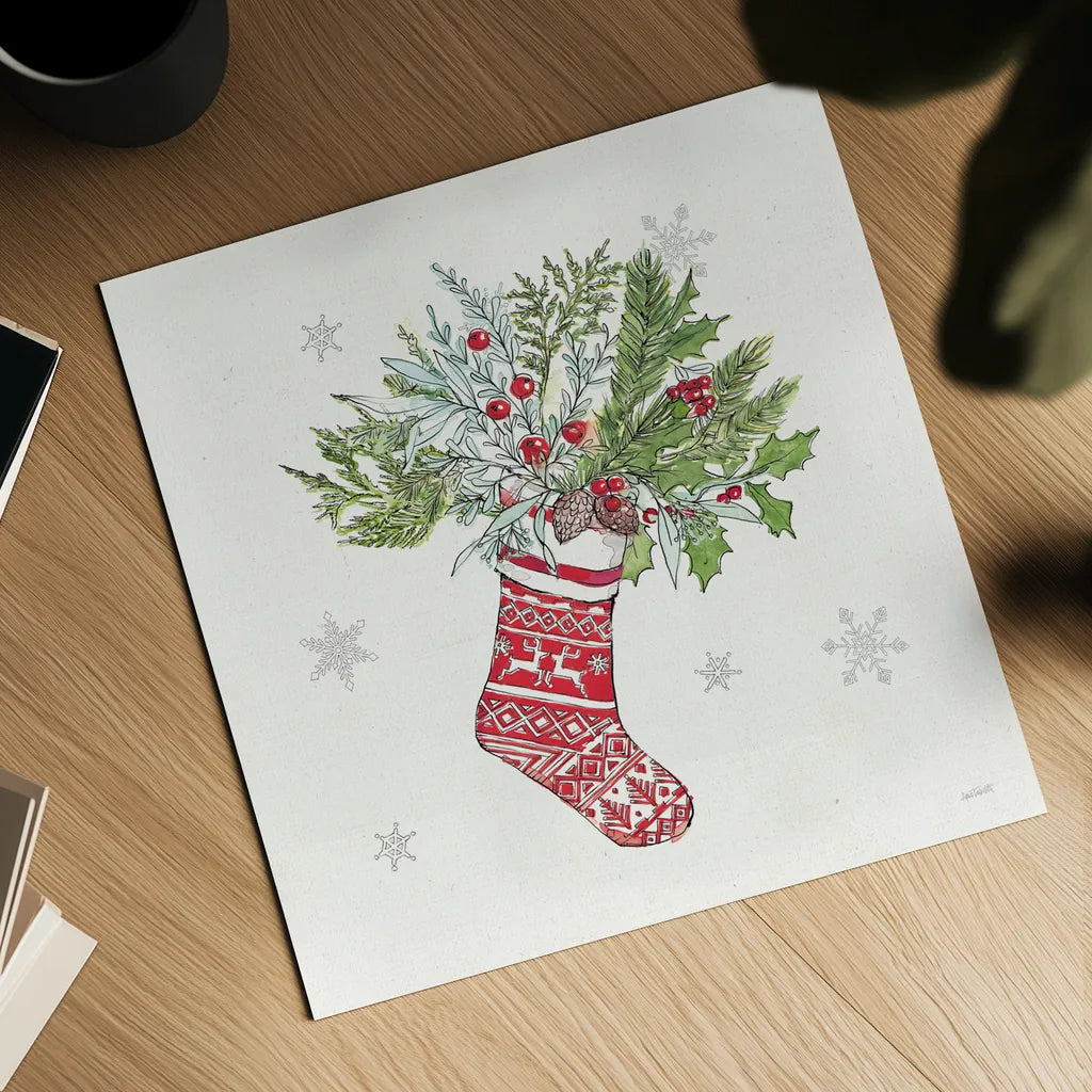 Signs of the Season IX by Anne Tavoletti. Shown as a detailed flat fine art print, highlighting archival giclee quality. Available as an archival giclee rolled canvas, fine art paper, or poster print. SKU 90059a.