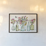 Simply Petals I by Anne Tavoletti. shown as a paper print in a black flame. Available as a archival giclee rolled canvas, fine art paper, or poster print. SKU 38885i.