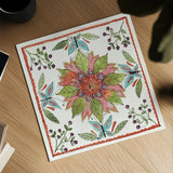 Simply Petals IX Warm by Anne Tavoletti. Shown as a detailed flat fine art print, highlighting archival giclee quality. Available as an archival giclee rolled canvas, fine art paper, or poster print. SKU 41466a.