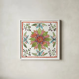 Simply Petals IX Warm by Anne Tavoletti. Shown in a crisp white glass frame for a clean and minimalist style. Available as an archival giclee rolled canvas, fine art paper, or poster print. SKU 41466a.