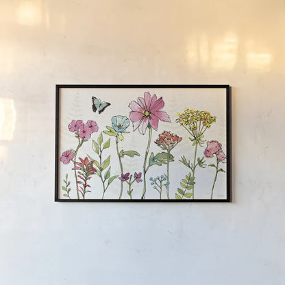 Simply Petals V by Anne Tavoletti. shown as a paper print in a black flame. Available as a archival giclee rolled canvas, fine art paper, or poster print. SKU 38889i.