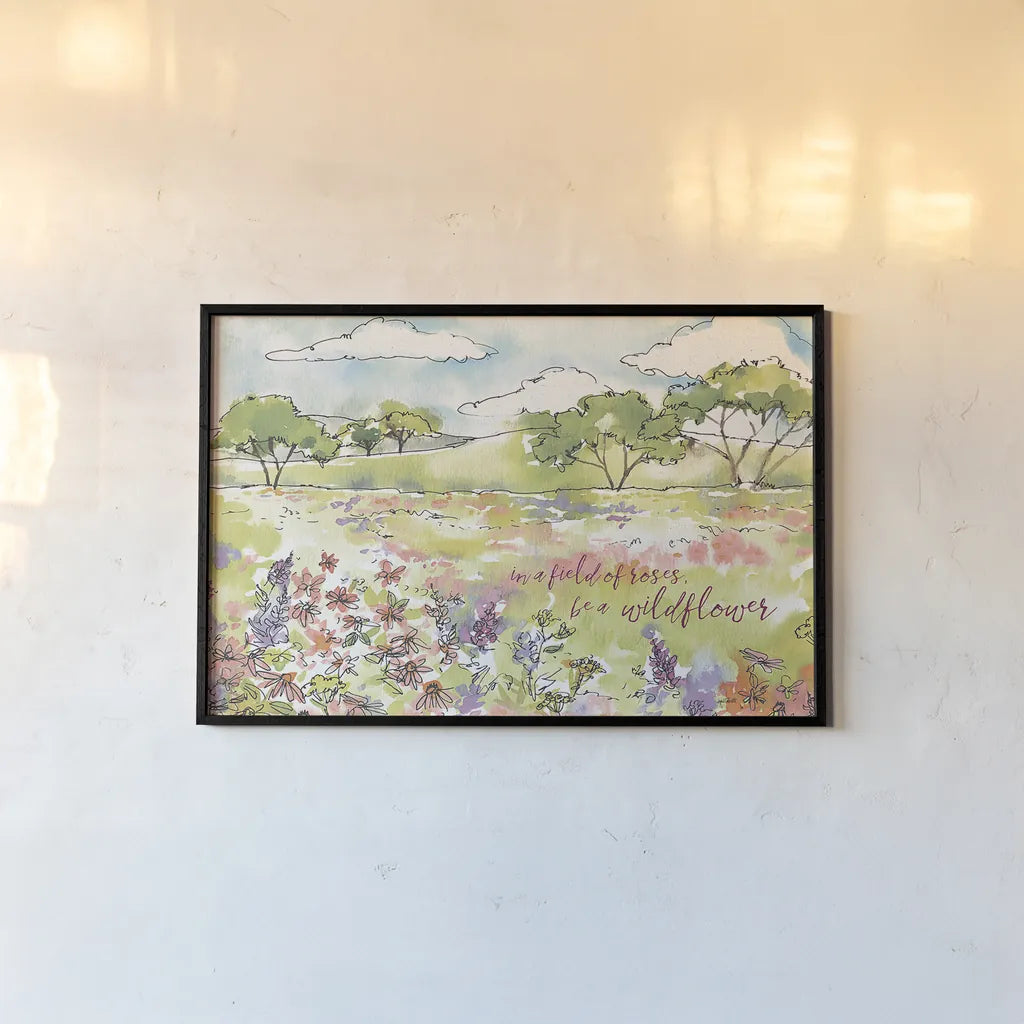 Simply Petals VIII by Anne Tavoletti. shown as a paper print in a black flame. Available as a archival giclee rolled canvas, fine art paper, or poster print. SKU 38892i.