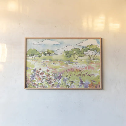 Simply Petals VIII by Anne Tavoletti. shown as a paper print in a natural frame. Available as a archival giclee rolled canvas, fine art paper, or poster print. SKU 38892i.