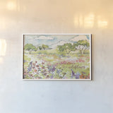 Simply Petals VIII by Anne Tavoletti. shown as a paper print in a white frame. Available as a archival giclee rolled canvas, fine art paper, or poster print. SKU 38892i.
