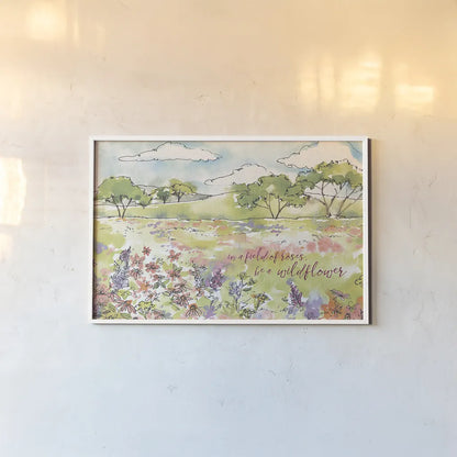 Simply Petals VIII by Anne Tavoletti. shown as a paper print in a white frame. Available as a archival giclee rolled canvas, fine art paper, or poster print. SKU 38892i.