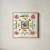 Simply Petals X by Anne Tavoletti. Shown in a natural wood glass frame for a timeless modern aesthetic. Available as an archival giclee rolled canvas, fine art paper, or poster print. SKU 38894a.