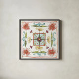 Simply Petals X Warm by Anne Tavoletti. Shown in a sleek black glass frame for a contemporary gallery look. Available as an archival giclee rolled canvas, fine art paper, or poster print. SKU 41467a.