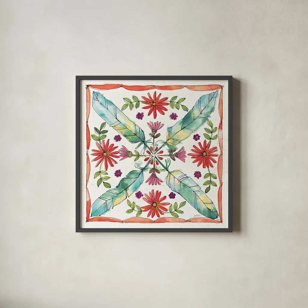 Simply Petals XI by Anne Tavoletti. Shown in a sleek black glass frame for a contemporary gallery look. Available as an archival giclee rolled canvas, fine art paper, or poster print. SKU 38895a.