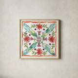 Simply Petals XI by Anne Tavoletti. Shown in a natural wood glass frame for a timeless modern aesthetic. Available as an archival giclee rolled canvas, fine art paper, or poster print. SKU 38895a.
