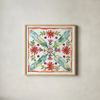 Simply Petals XI by Anne Tavoletti. Shown in a natural wood glass frame for a timeless modern aesthetic. Available as an archival giclee rolled canvas, fine art paper, or poster print. SKU 38895a.