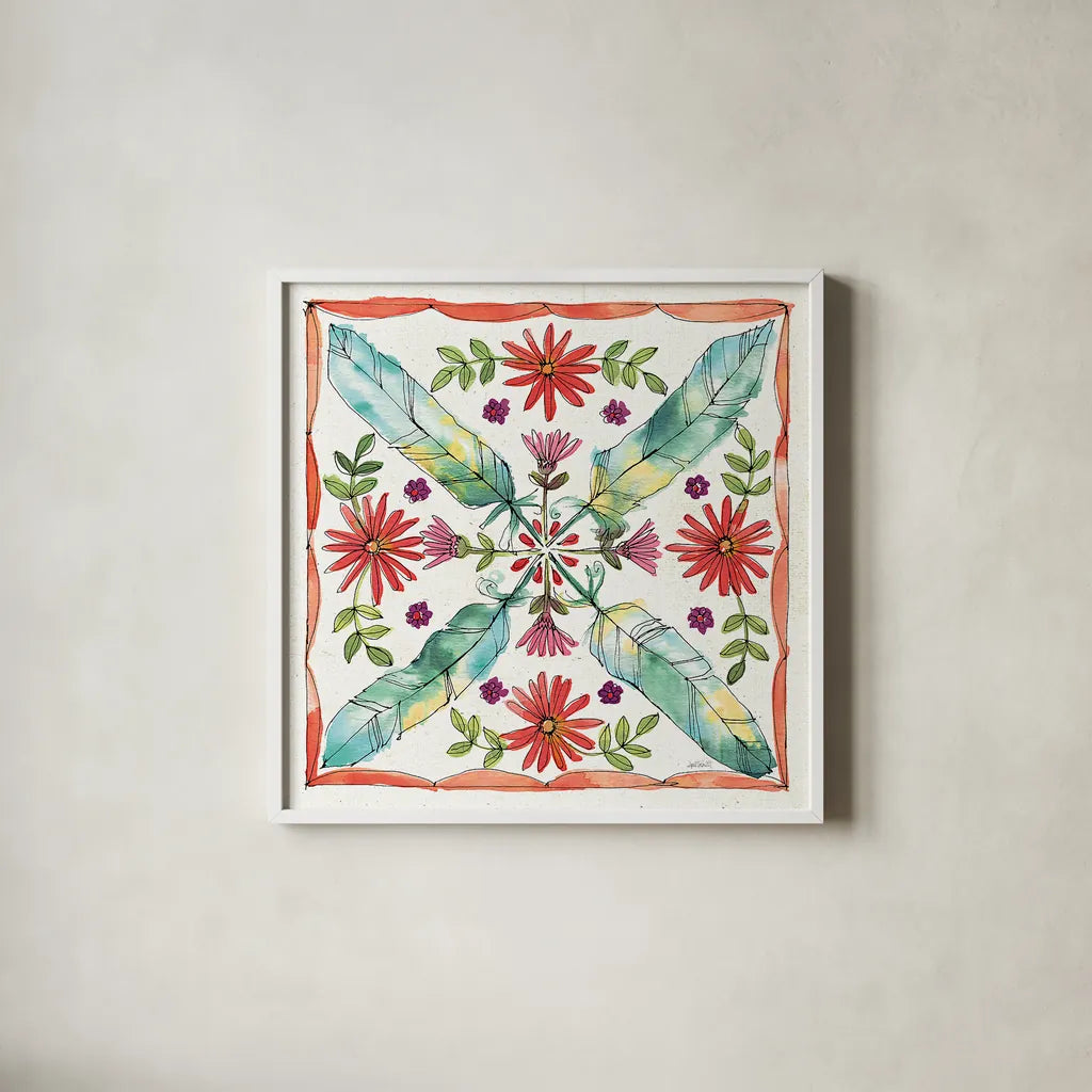 Simply Petals XI by Anne Tavoletti. Shown in a crisp white glass frame for a clean and minimalist style. Available as an archival giclee rolled canvas, fine art paper, or poster print. SKU 38895a.