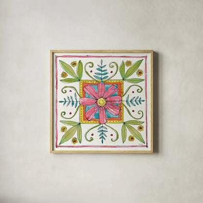 Simply Petals XII by Anne Tavoletti. Shown in a natural wood glass frame for a timeless modern aesthetic. Available as an archival giclee rolled canvas, fine art paper, or poster print. SKU 38896a.