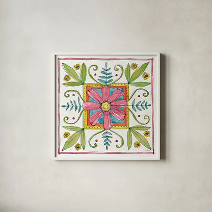 Simply Petals XII by Anne Tavoletti. Shown in a crisp white glass frame for a clean and minimalist style. Available as an archival giclee rolled canvas, fine art paper, or poster print. SKU 38896a.