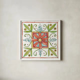 Simply Petals XII Warm by Anne Tavoletti. Shown in a crisp white glass frame for a clean and minimalist style. Available as an archival giclee rolled canvas, fine art paper, or poster print. SKU 41469a.
