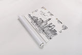 Skyline Sketches I by Anne Tavoletti. shown as a rolled paper print. Available as archival giclee rolled canvas, fine art paper, or poster print. SKU 58815i.