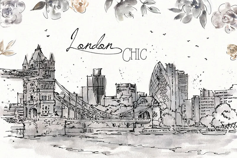 Skyline Sketches IV by Anne Tavoletti. SKU 58818i. Archival Giclee Fine art print for wall decor.