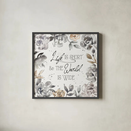 Skyline Sketches V by Anne Tavoletti. Shown in a sleek black glass frame for a contemporary gallery look. Available as an archival giclee rolled canvas, fine art paper, or poster print. SKU 58819a.