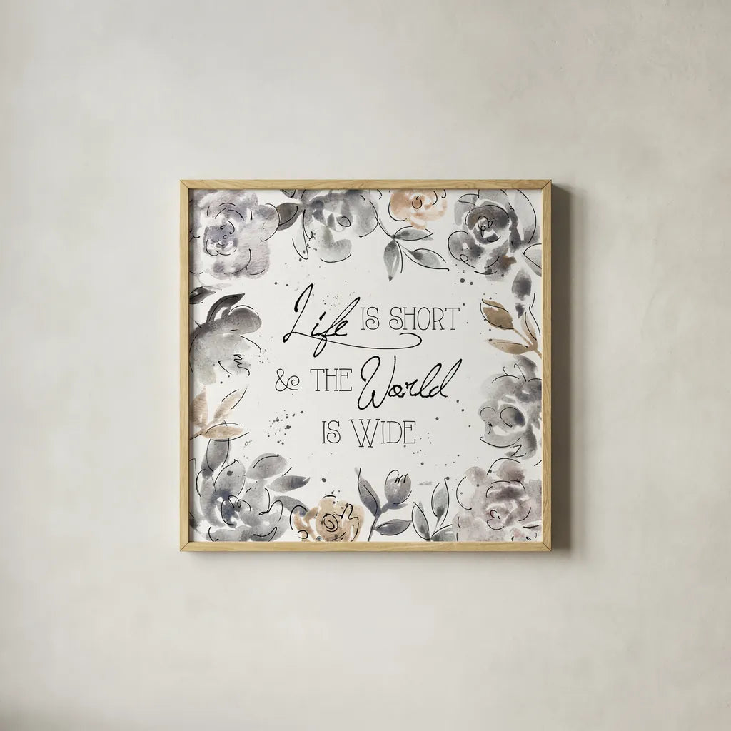 Skyline Sketches V by Anne Tavoletti. Shown in a natural wood glass frame for a timeless modern aesthetic. Available as an archival giclee rolled canvas, fine art paper, or poster print. SKU 58819a.