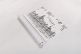 Skyline Sketches VII by Anne Tavoletti. shown as a rolled paper print. Available as archival giclee rolled canvas, fine art paper, or poster print. SKU 61209i.