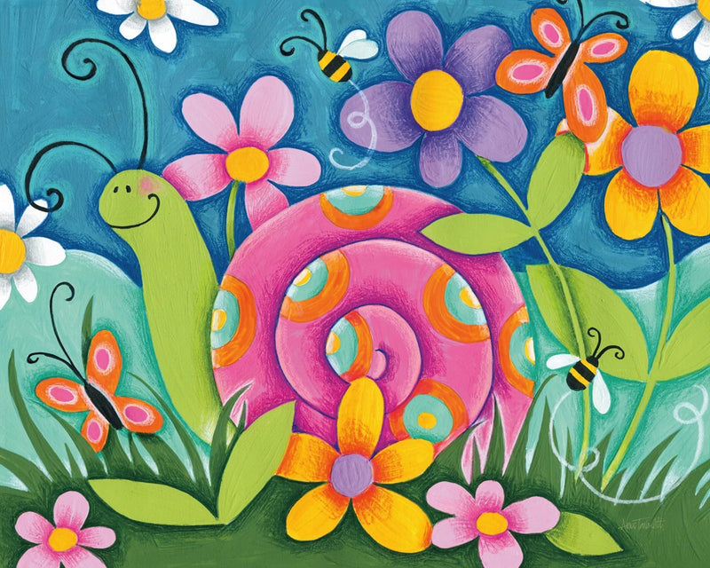 Snail in the Garden by Anne Tavoletti