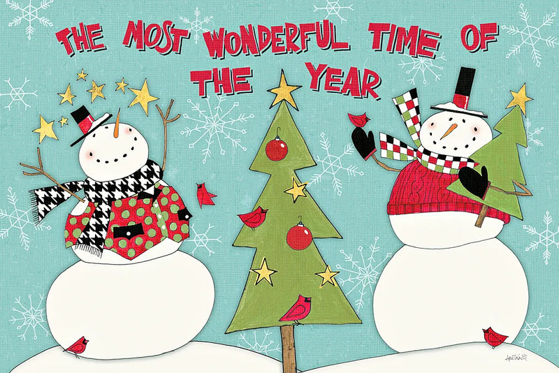 Snowman Sentiments I by Anne Tavoletti. SKU 31819i. Archival Giclee Fine art print for wall decor.