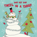 Snowman Sentiments II by Anne Tavoletti. SKU 31820a. Archival Giclee Fine art print for wall decor.