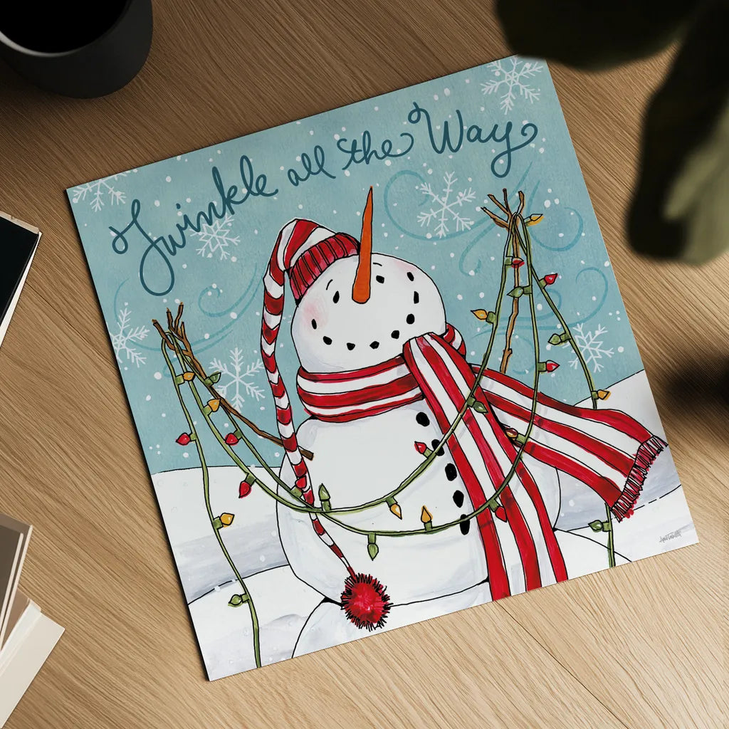 Snowplace Like Home II by Anne Tavoletti. Shown as a detailed flat fine art print, highlighting archival giclee quality. Available as an archival giclee rolled canvas, fine art paper, or poster print. SKU 63649a.