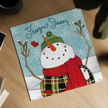 Snowplace Like Home III by Anne Tavoletti. Shown as a detailed flat fine art print, highlighting archival giclee quality. Available as an archival giclee rolled canvas, fine art paper, or poster print. SKU 63650a.