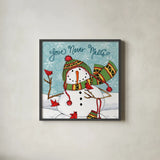 Snowplace Like Home V by Anne Tavoletti. Shown in a sleek black glass frame for a contemporary gallery look. Available as an archival giclee rolled canvas, fine art paper, or poster print. SKU 63652a.