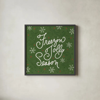 Snowplace Like Home VII by Anne Tavoletti. Shown in a sleek black glass frame for a contemporary gallery look. Available as an archival giclee rolled canvas, fine art paper, or poster print. SKU 63654a.