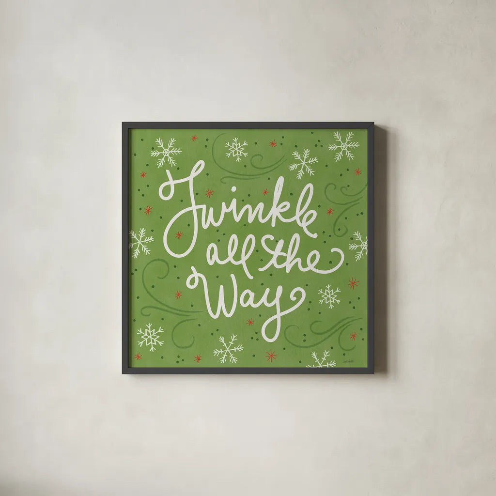 Snowplace Like Home VIII by Anne Tavoletti. Shown in a sleek black glass frame for a contemporary gallery look. Available as an archival giclee rolled canvas, fine art paper, or poster print. SKU 63655a.