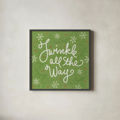 Snowplace Like Home VIII by Anne Tavoletti. Shown in a sleek black glass frame for a contemporary gallery look. Available as an archival giclee rolled canvas, fine art paper, or poster print. SKU 63655a.